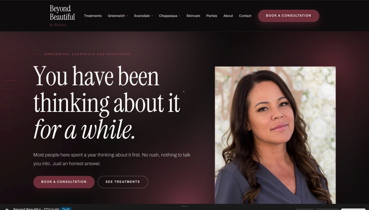 Beyond Beautiful by Melissa website